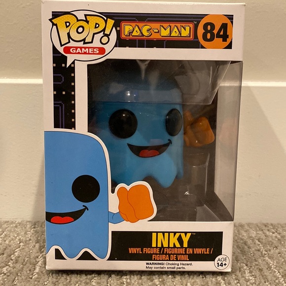 Funko Pop Games Pac-Man Inky #84 - Picture 1 of 8